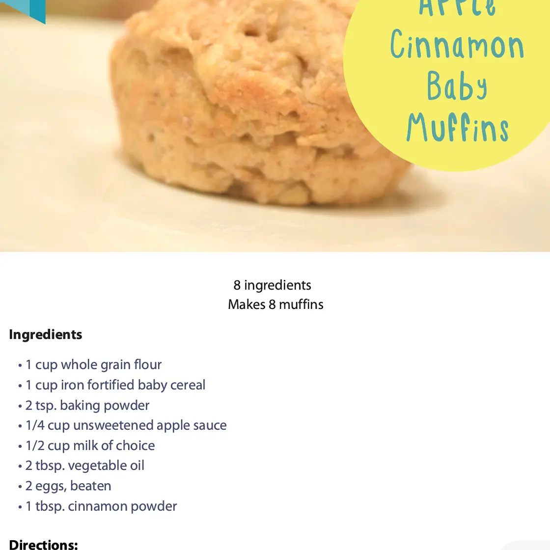 Applesauce muffin