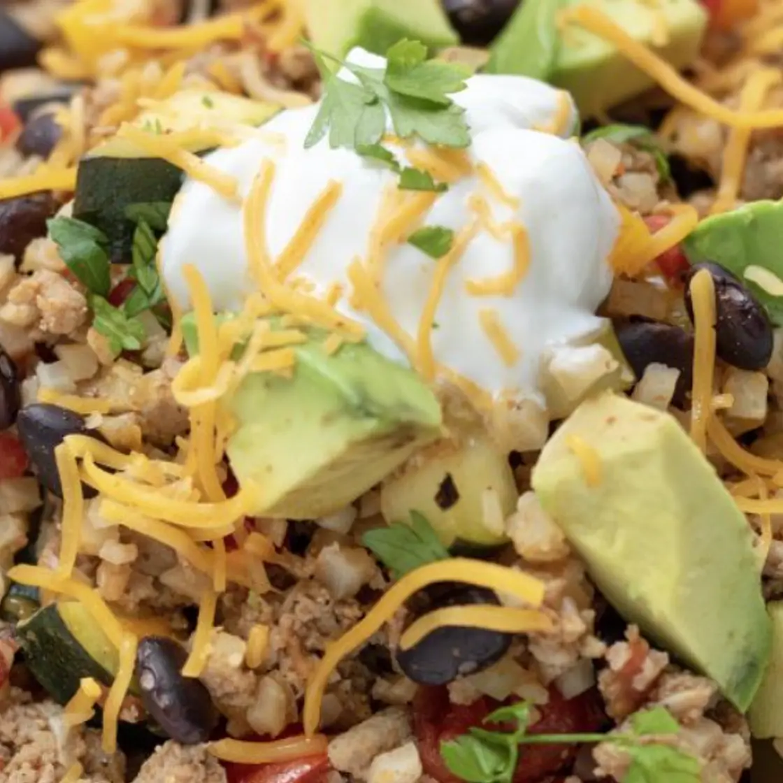 Ground Chicken Fajita Bowl