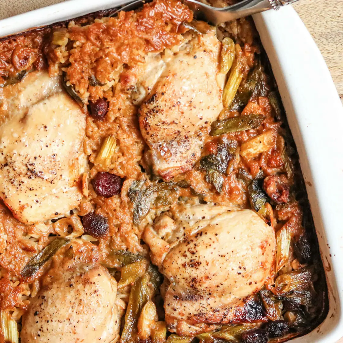 Chicken Thighs With Hoisin Rice