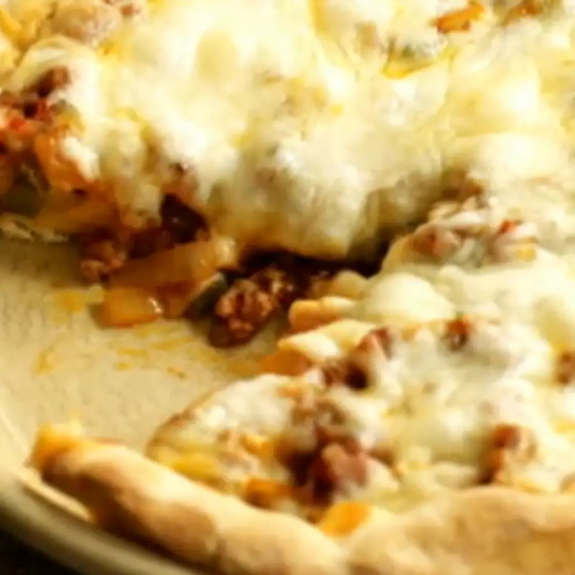 Deep-Dish Sausage Pizza