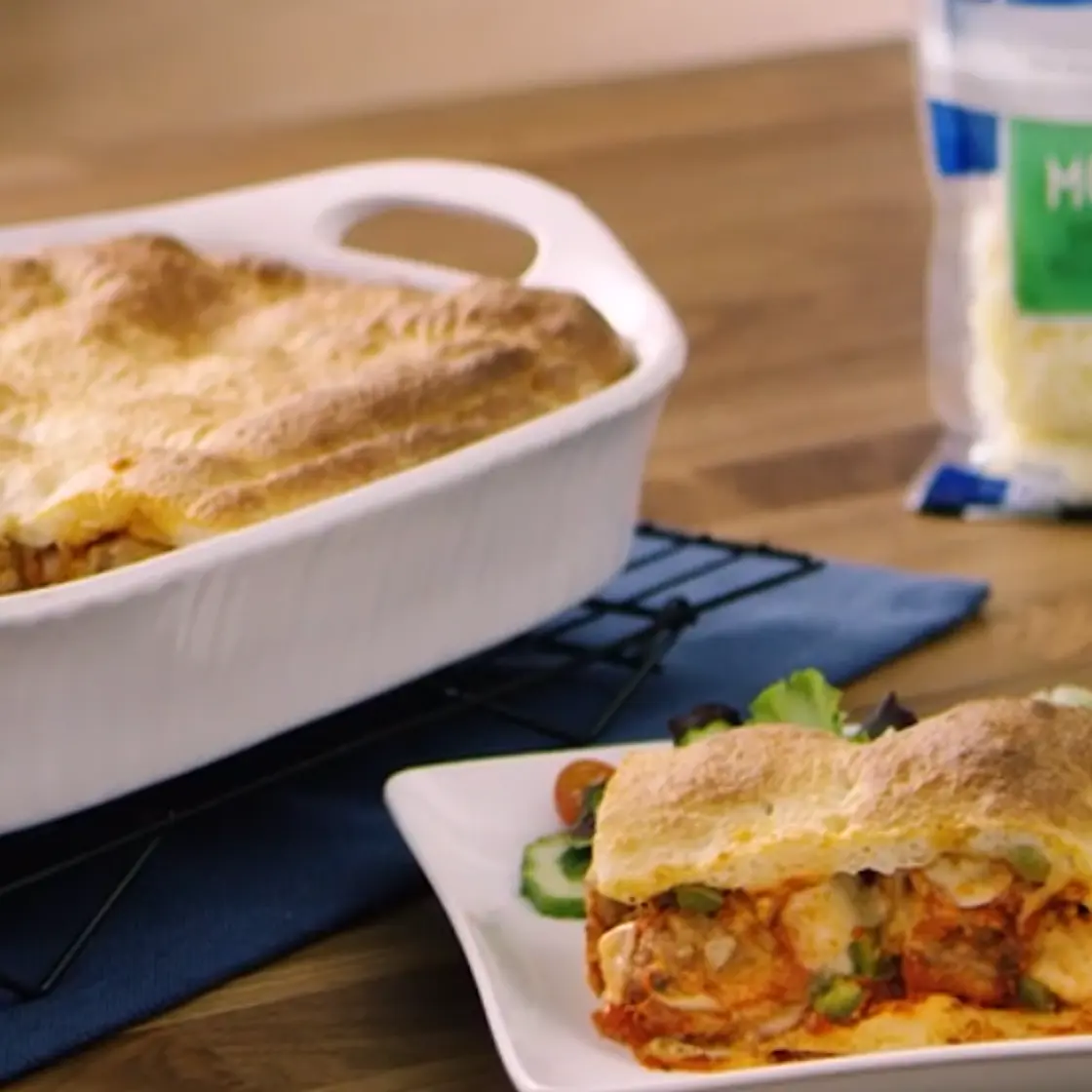 Meatball 'Pizza' Casserole