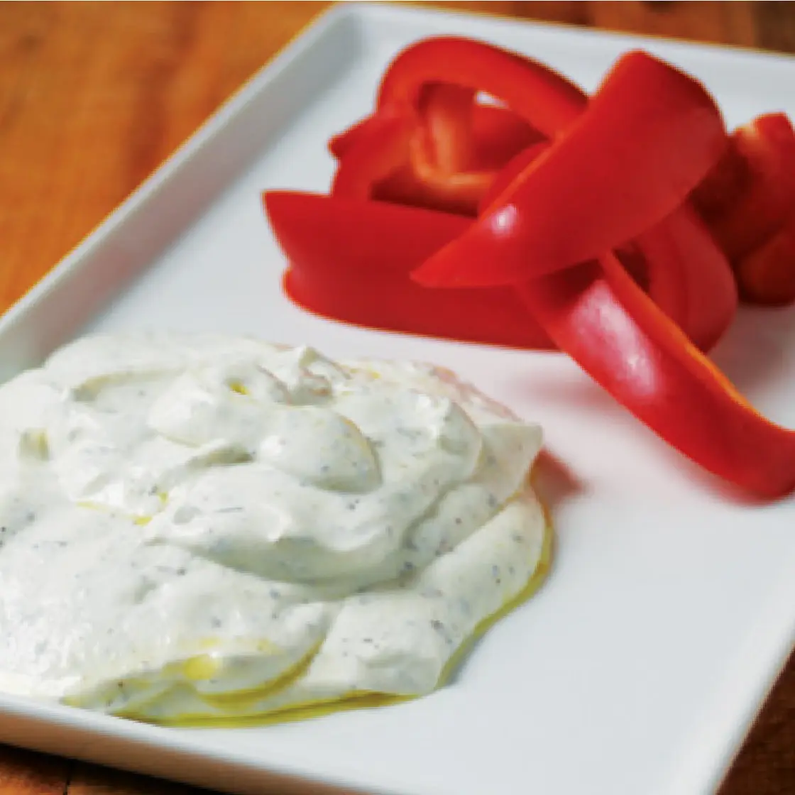 Red Pepper with Herb Greek Yogurt Dip