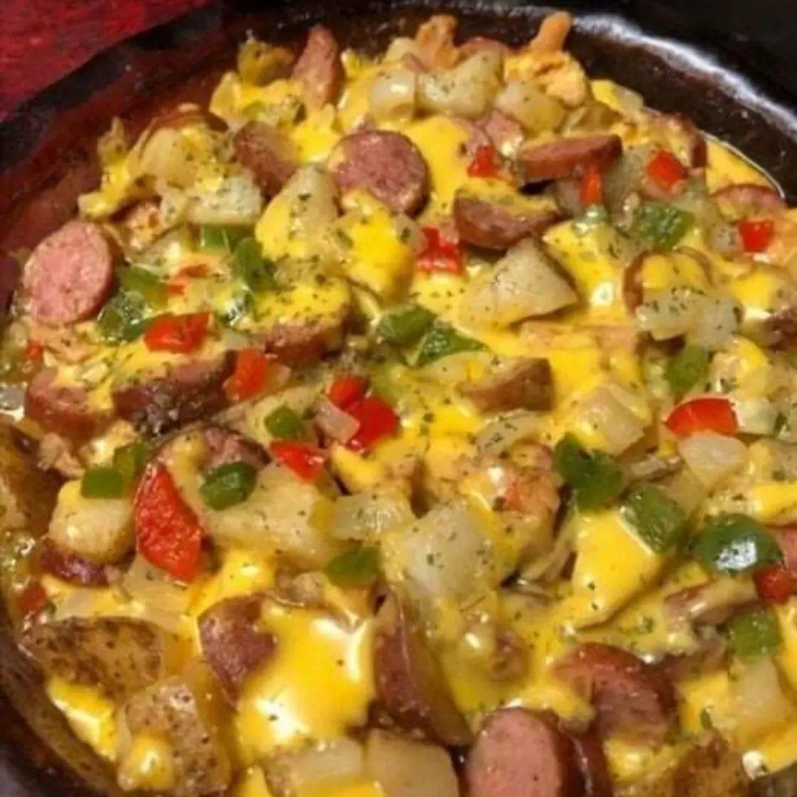 Cheese Potato & Smoked Sausage Casserole
