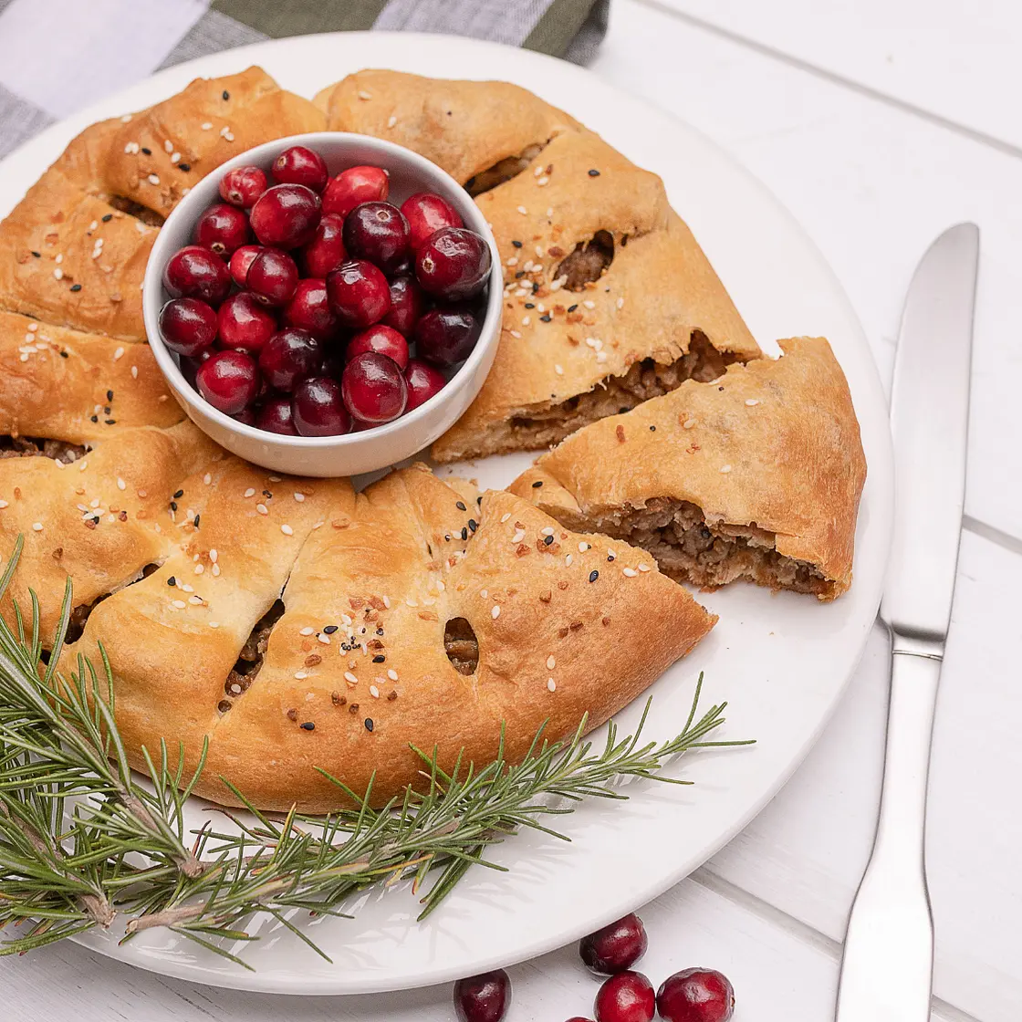 Sausage Roll Wreath