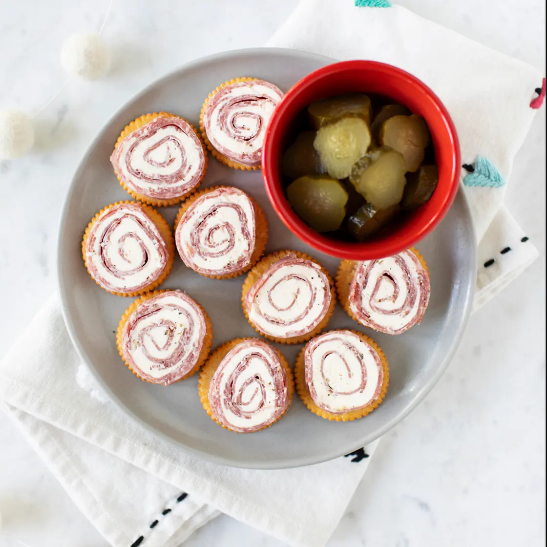 Salami Cheese Roll-Ups