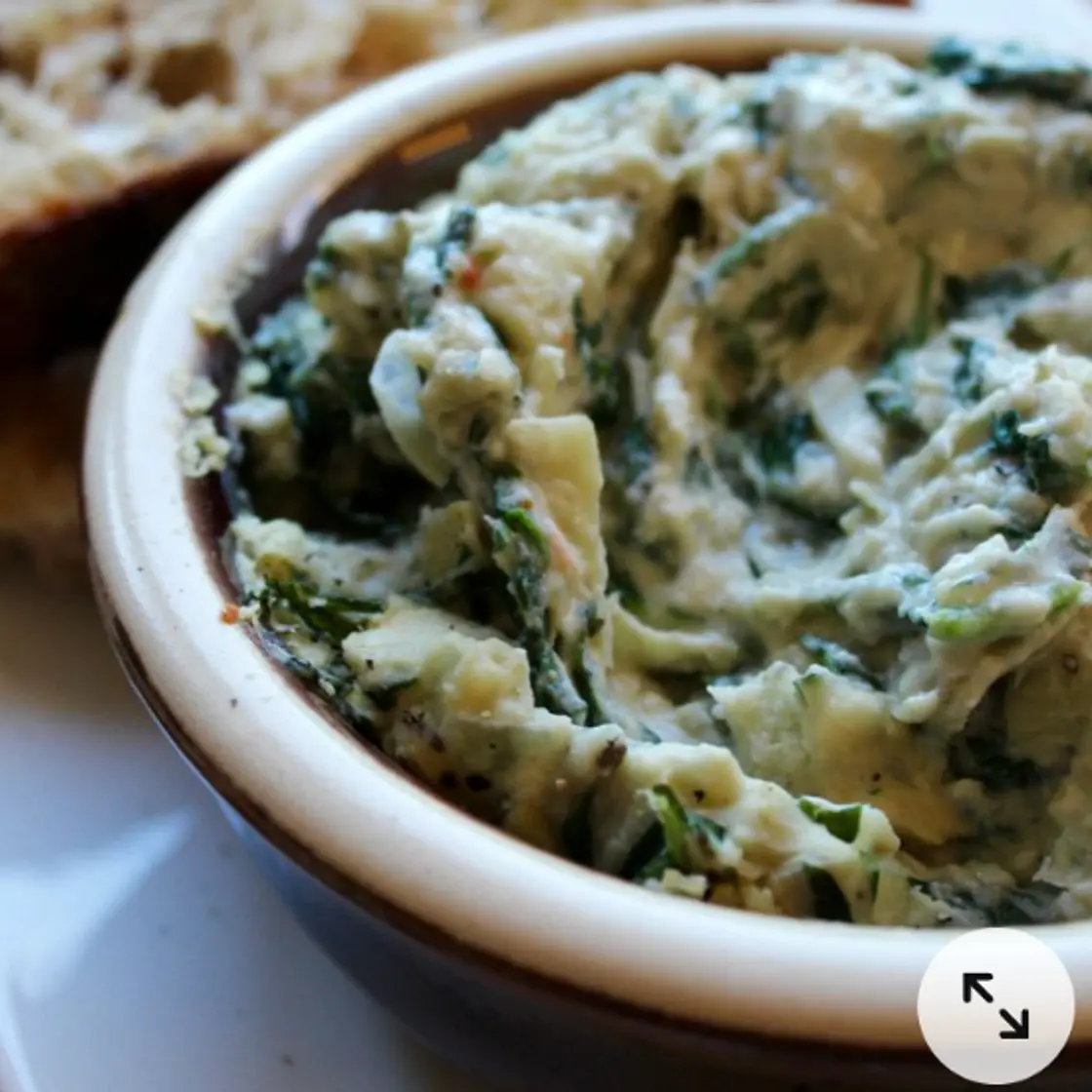 Artichoke, spinach and white bean dip
