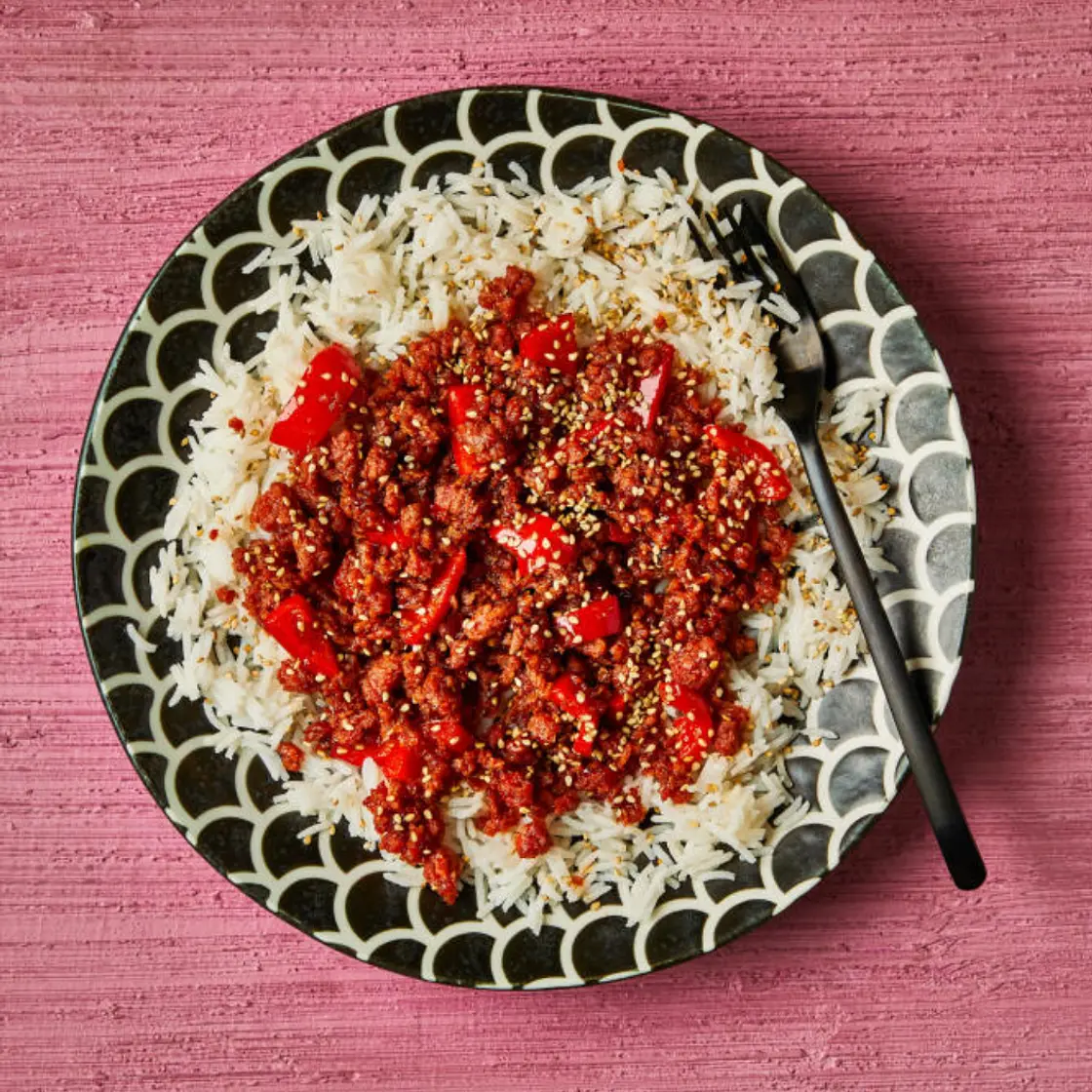 Meat-Free Mince Sticky Chilli Stir-Fry