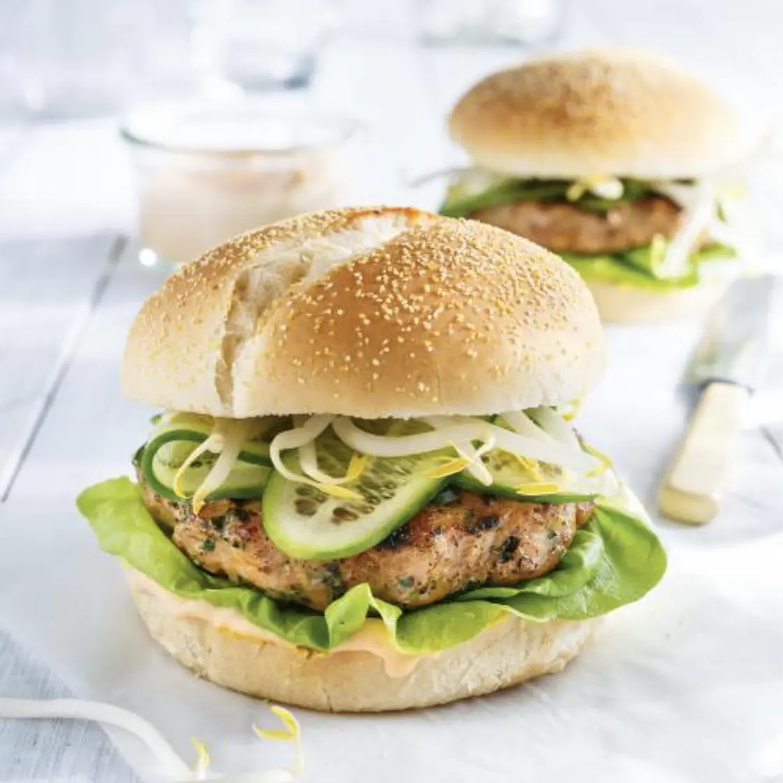 Burger de dinde aux courgettes