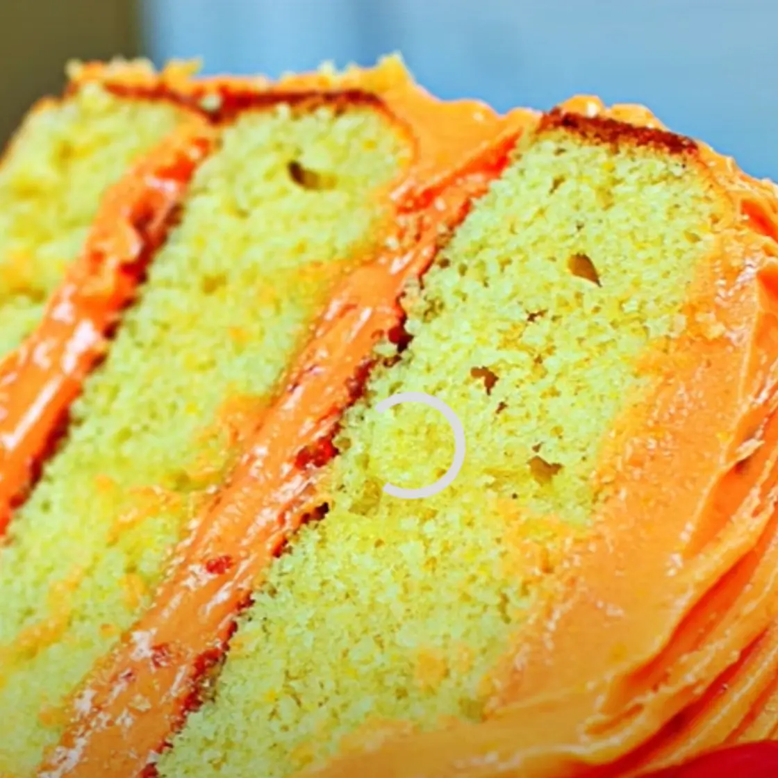 Orange cake with cream cheese frosting