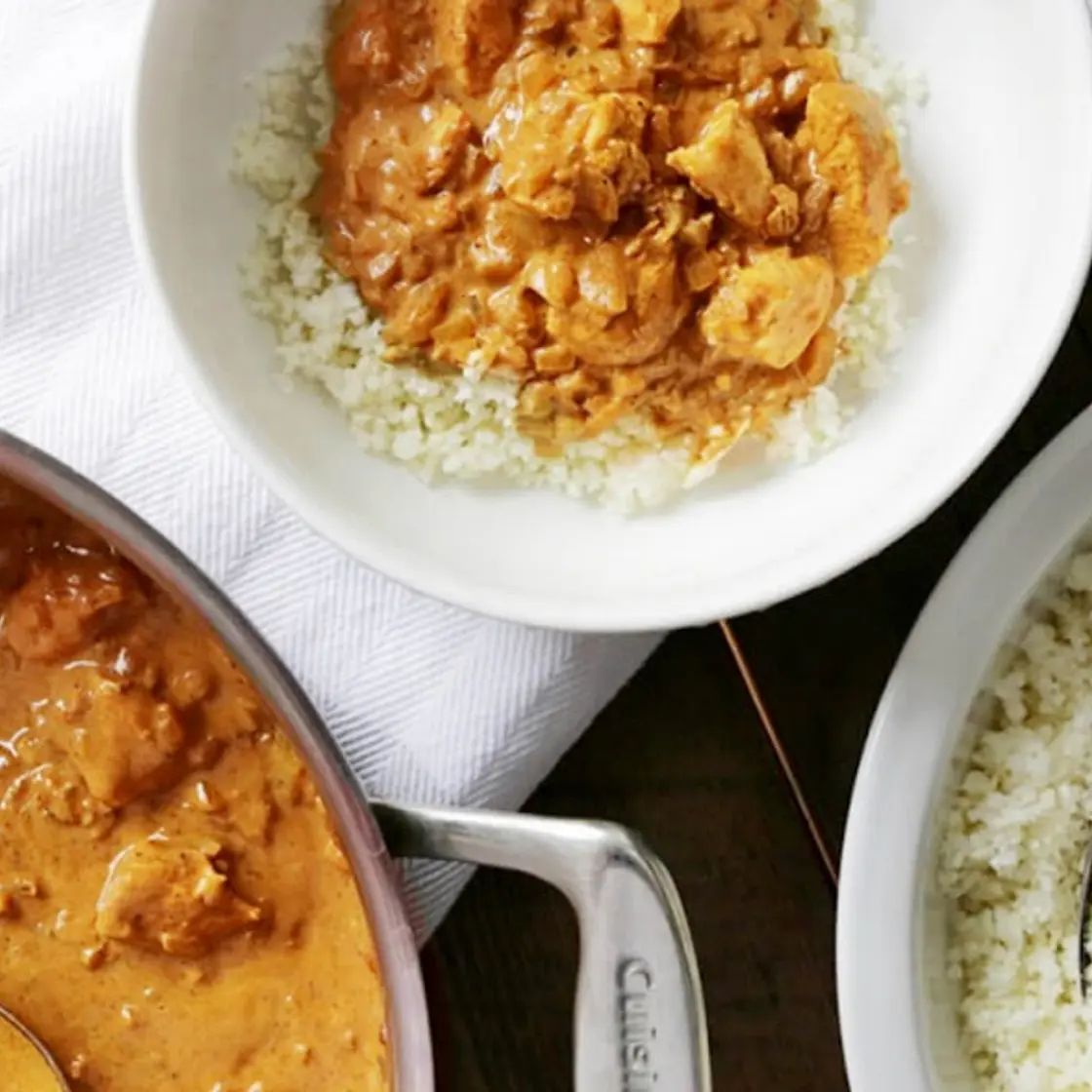 Butter Chicken and Cauliflower Rice