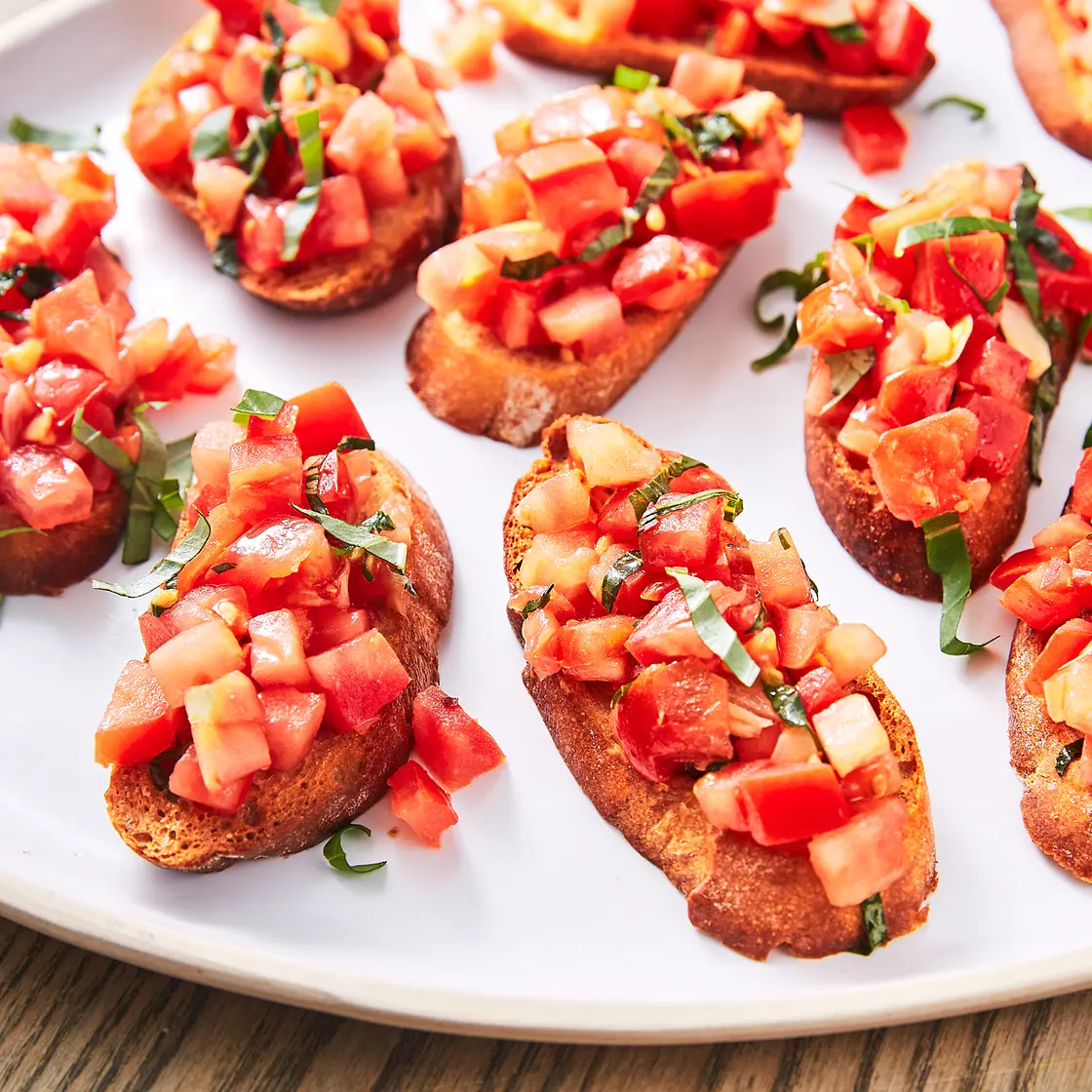Tomato and ricotta bruschetta