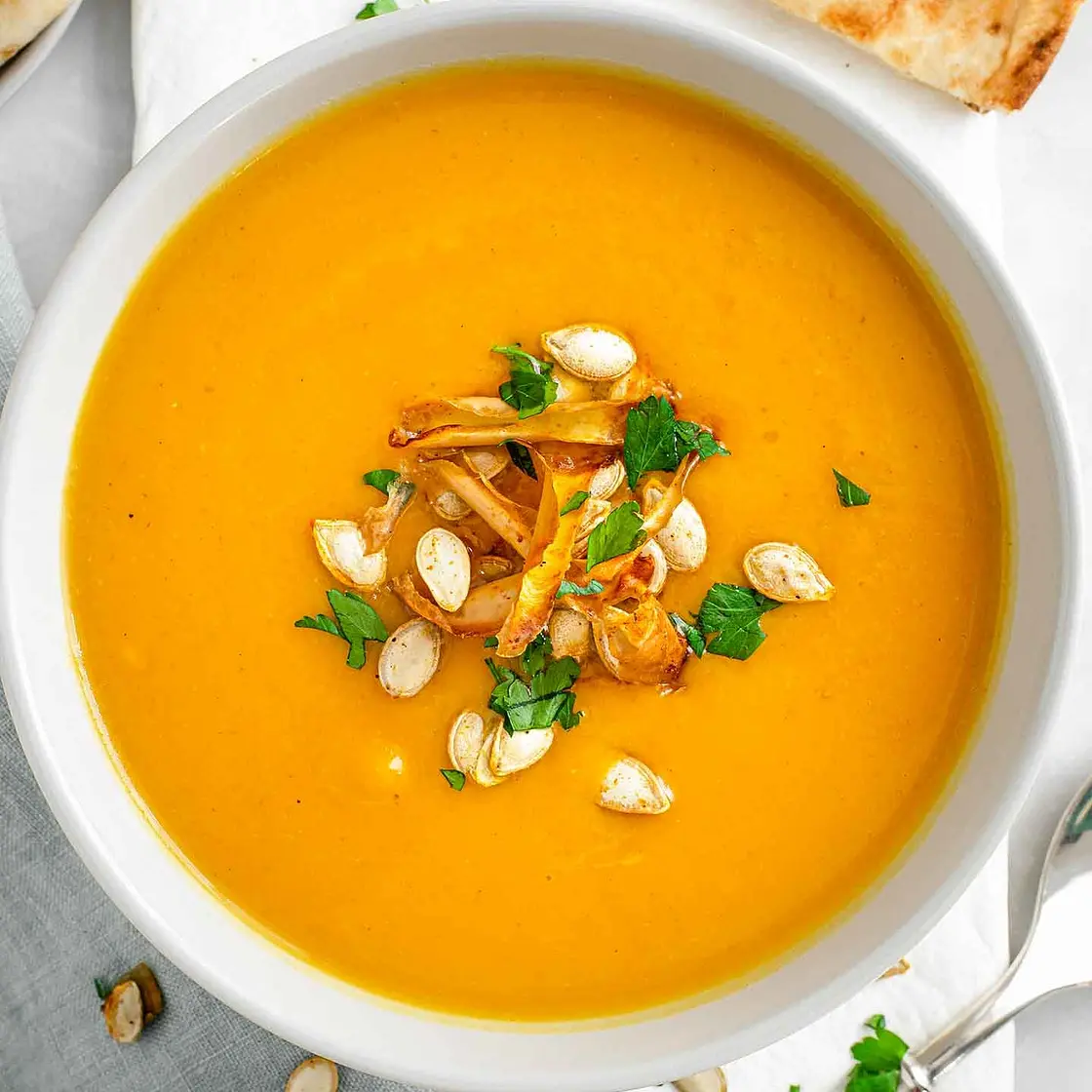 Curried Butternut squash soup