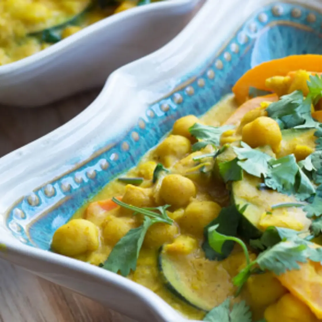 Peanut Butter Chickpea Curry Stew