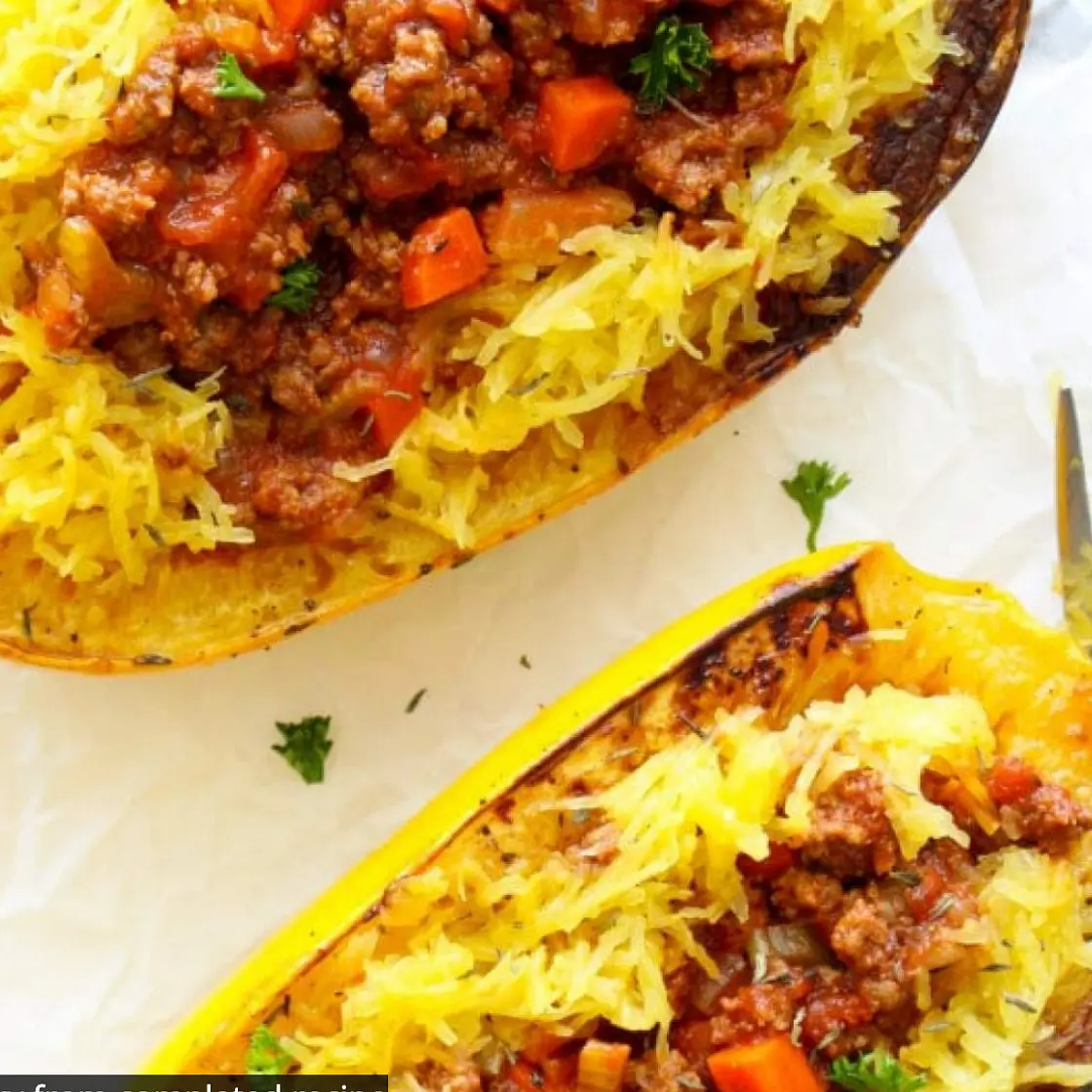 Optavia SPAGHETTI SQUASH BOLOGNESE
