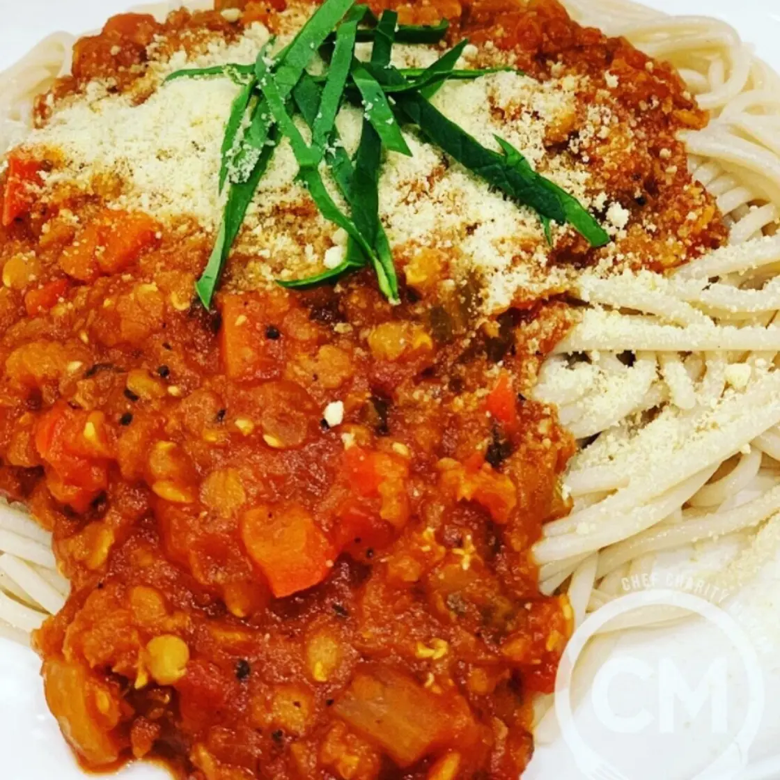 Quick Red Lentil Bolognese