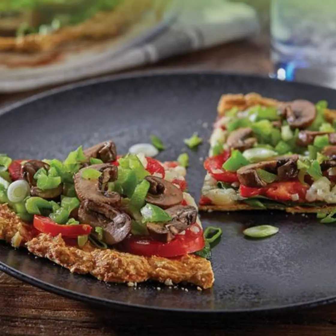 Chicken Crust Veggie Pizza