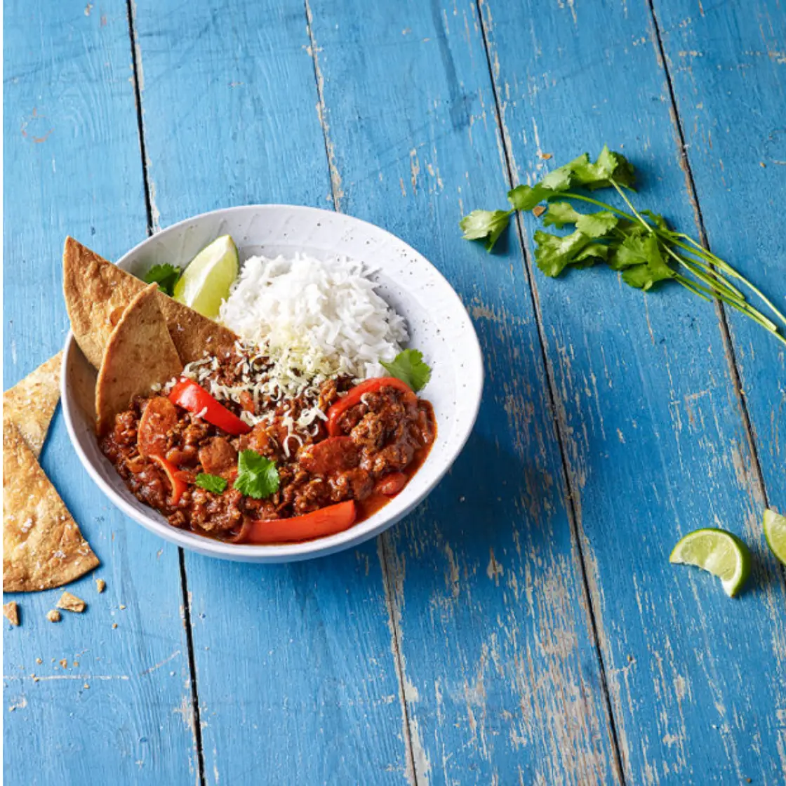 Beef & Chorizo Chilli With Lime