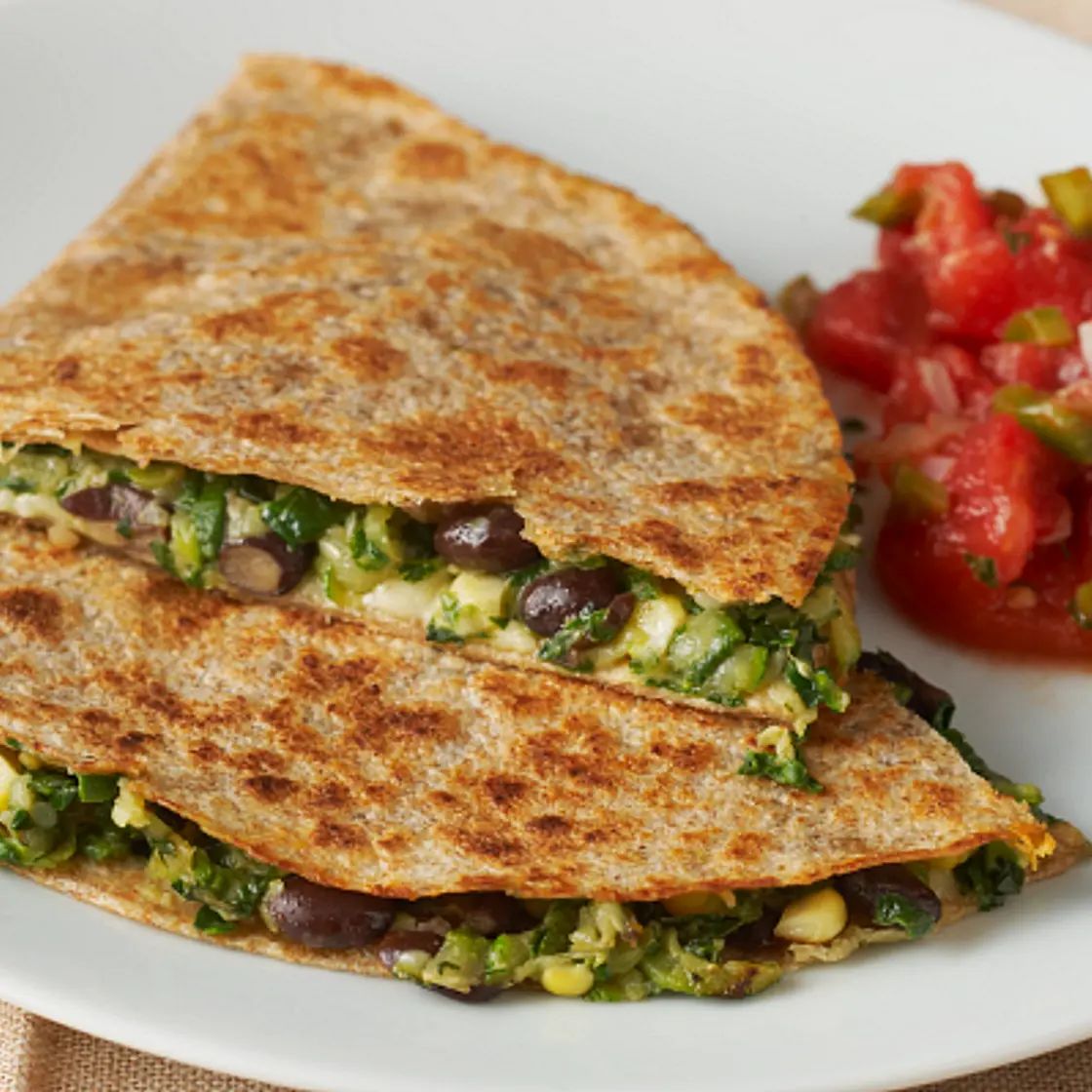 Black Bean and Vegetable Quesadillas