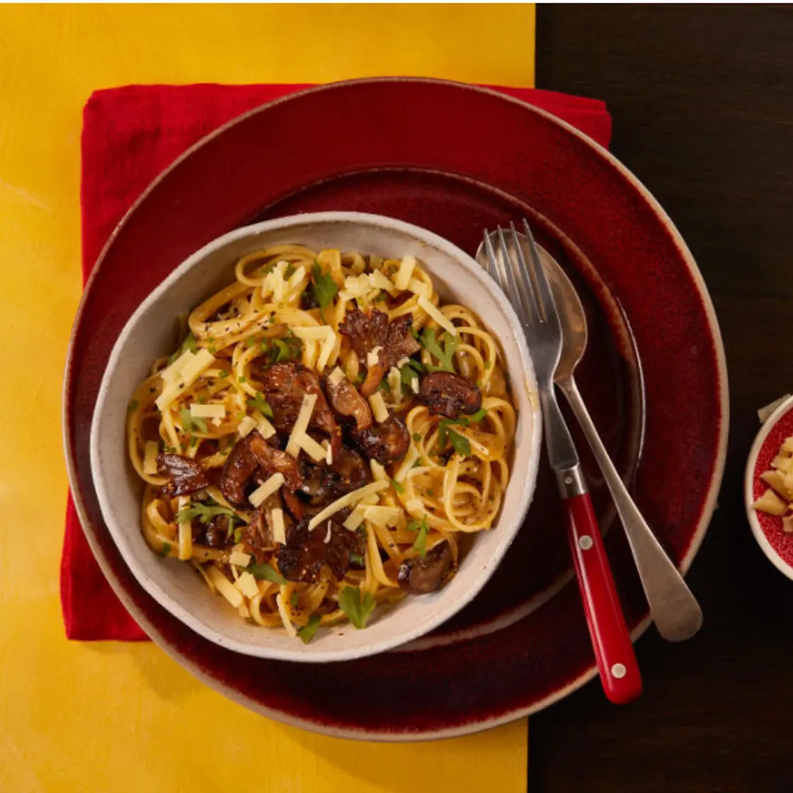 Marmite Mushroom Carbonara