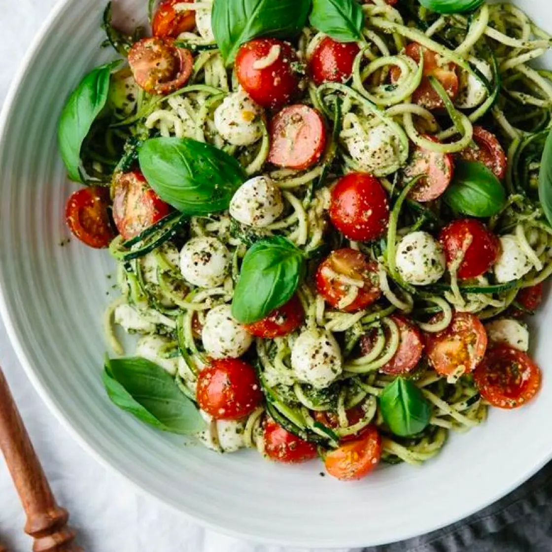 Spaghetti pesto romain