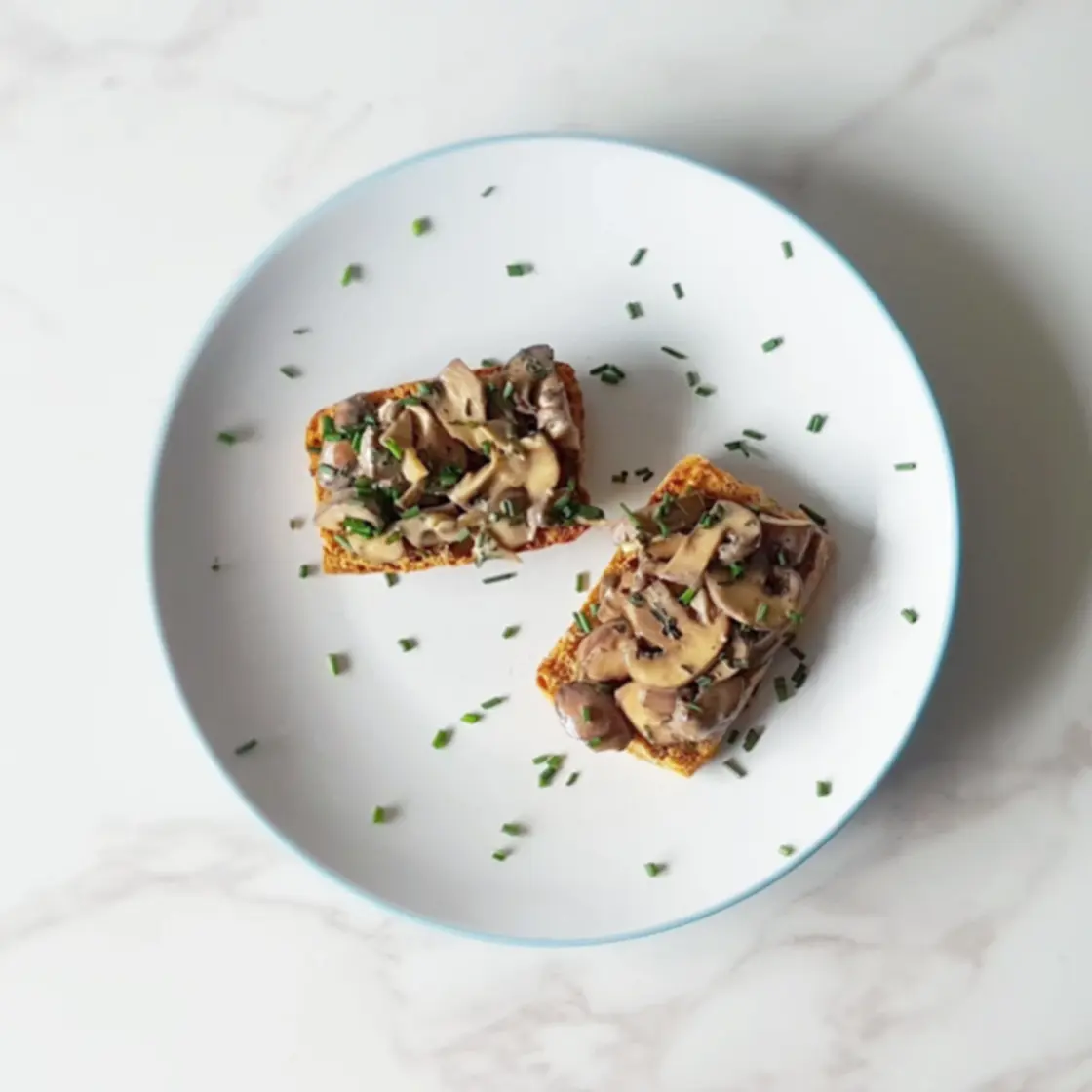Creamy Mushroom Bruschetta