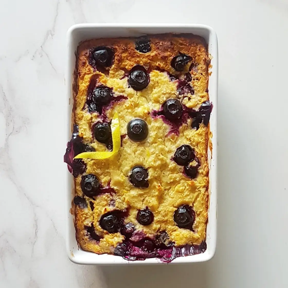 Lemon and Blueberry Baked Oats