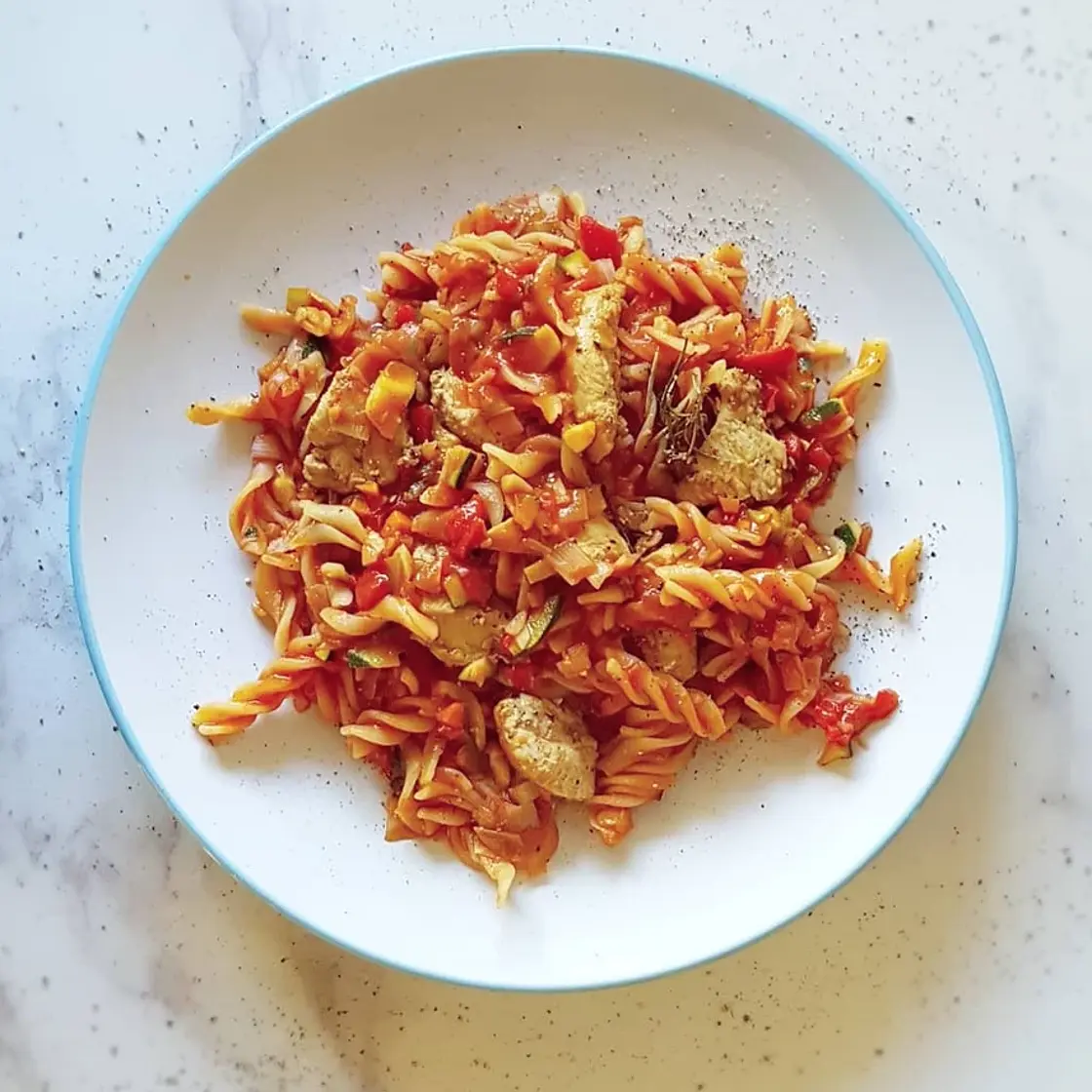 Chicken Pasta with Herby 6-Veg Ragu
