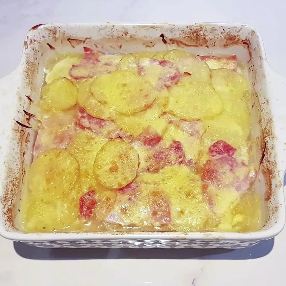Bacon, Onion and Potato Bake