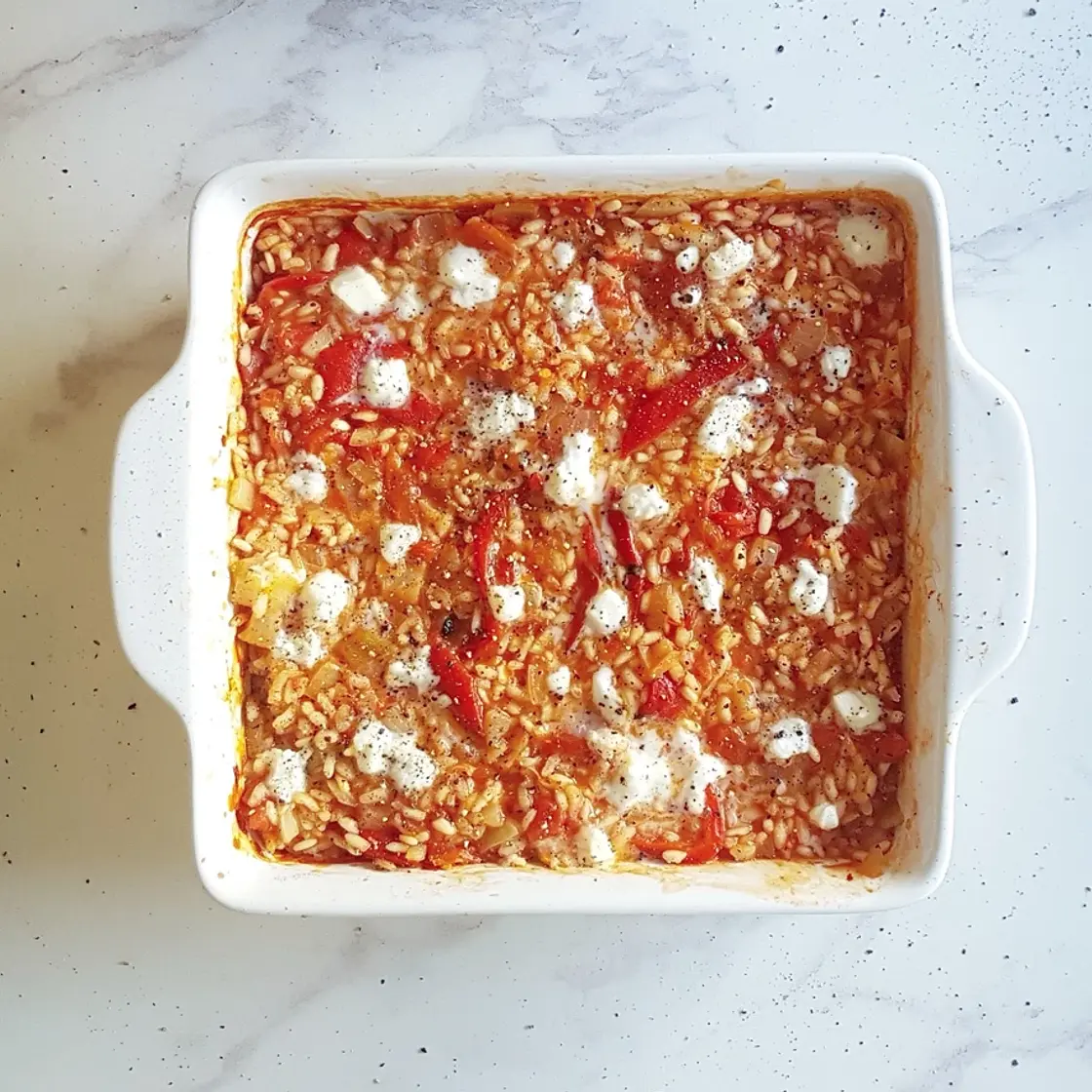 Oven-baked Red Pepper Risotto