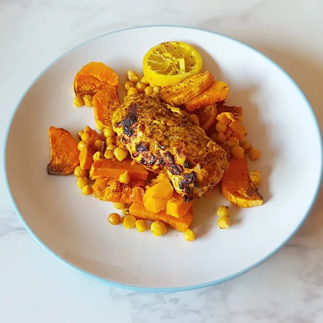 Curried Chicken and Potato Traybake