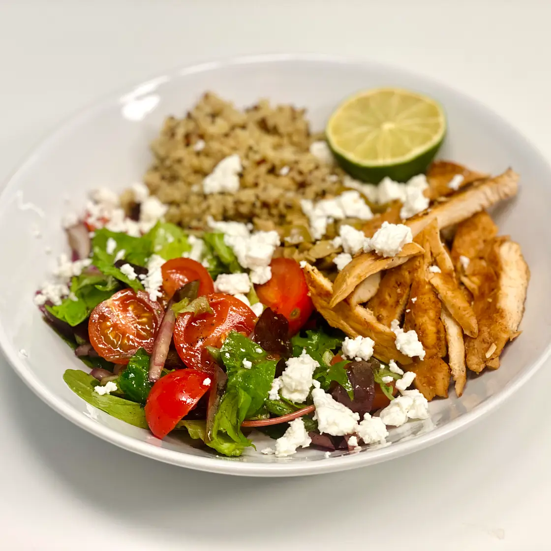 Balsamic Chicken Salad with Lemon Quinoa