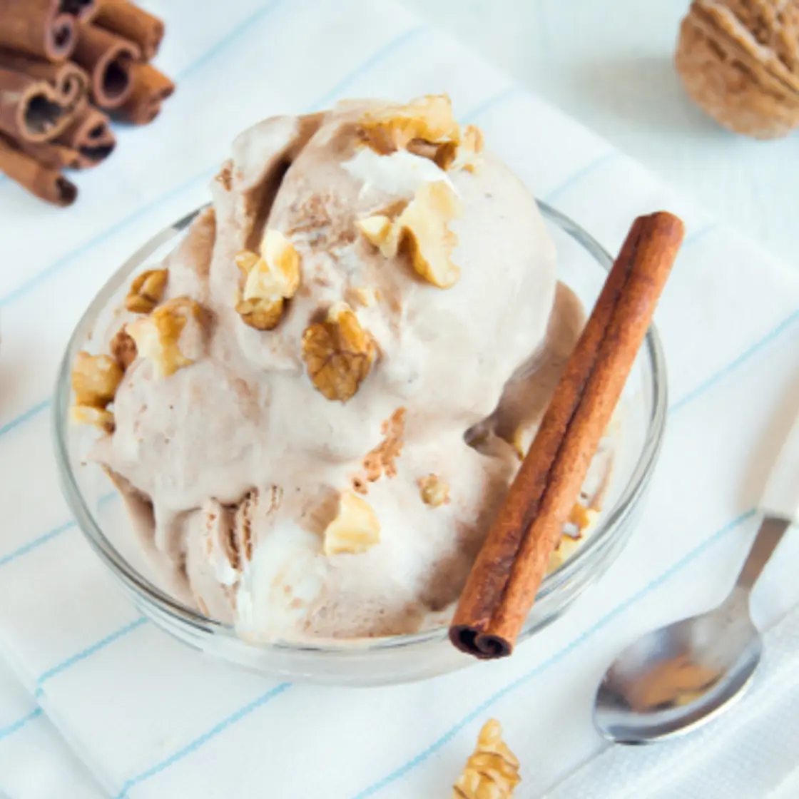 Ceylon Cinnamon Walnut Ice Cream