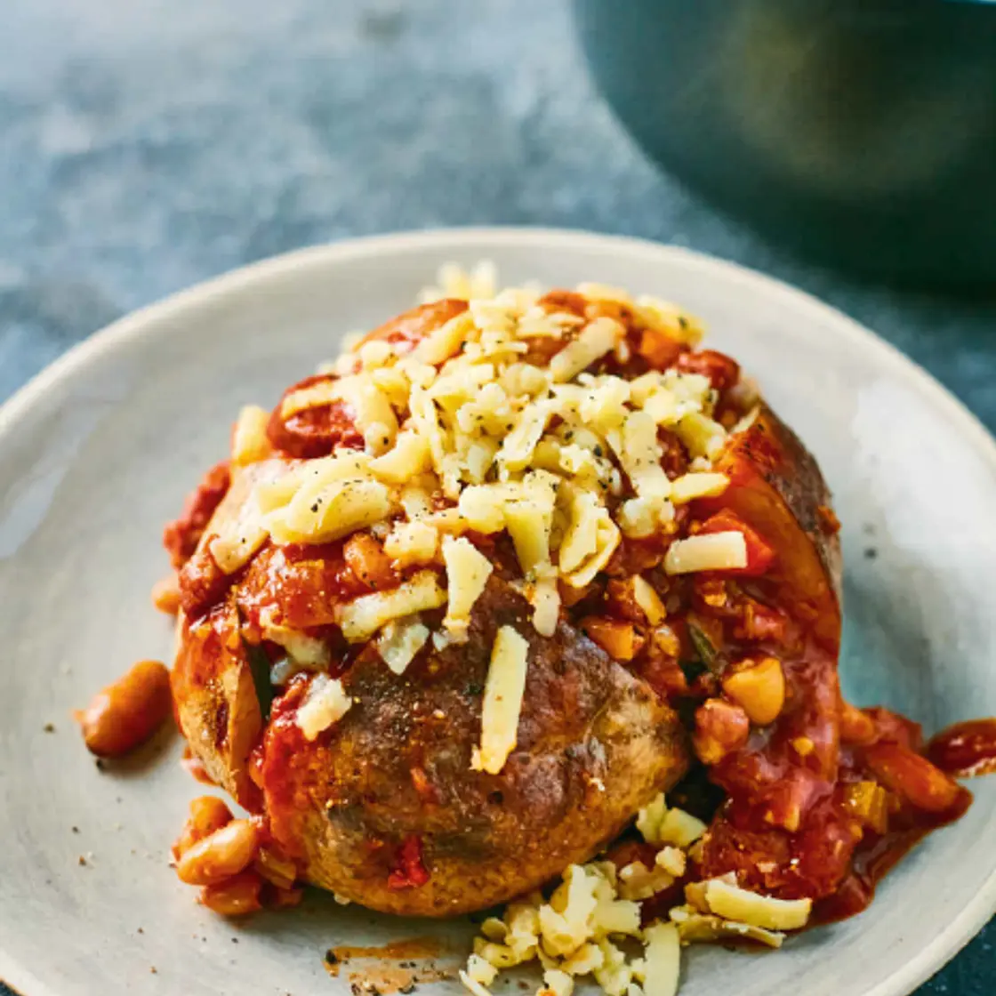 ULTIMATE JACKET POTATO WITH PORKY BEANS