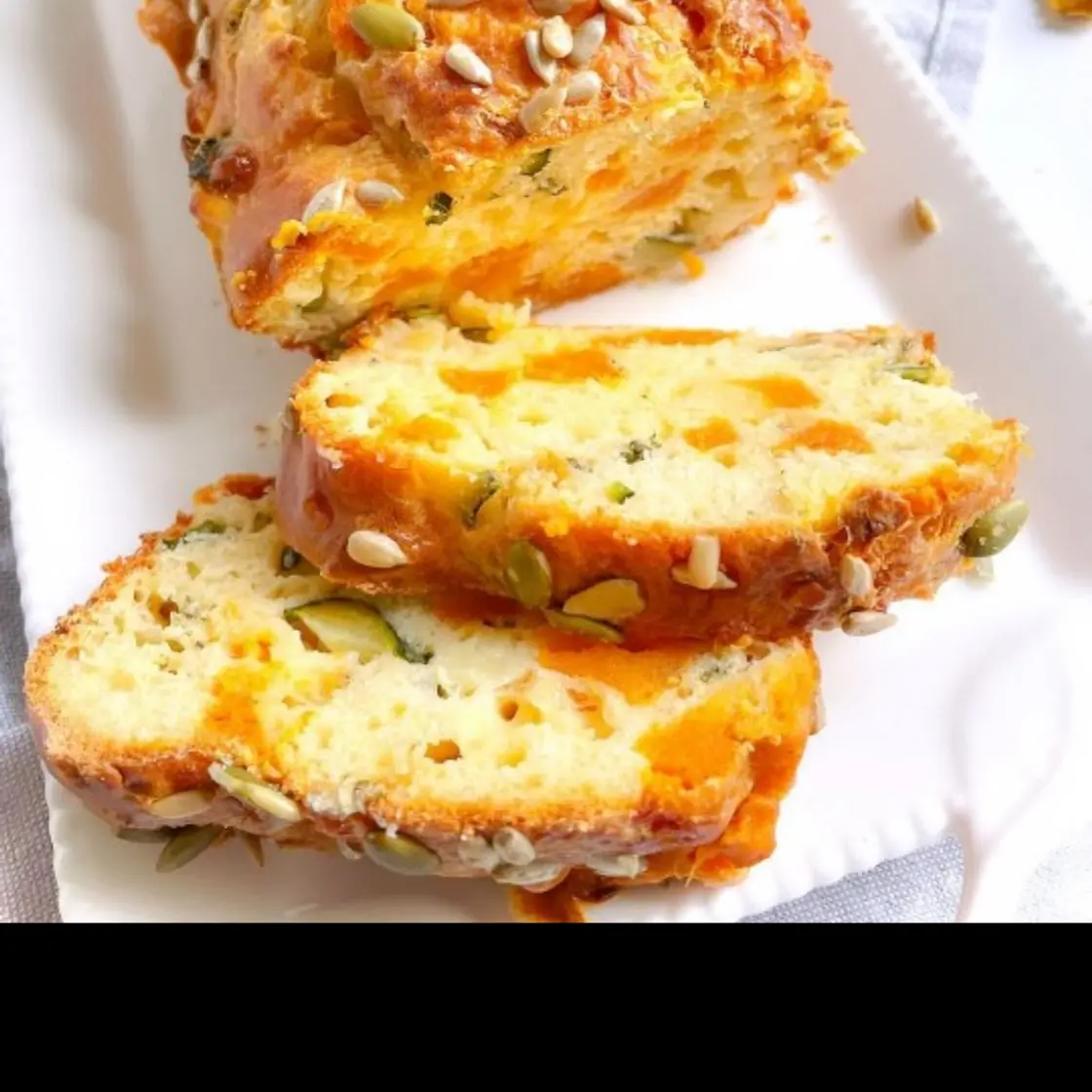 Cake salé, courgette patate douce