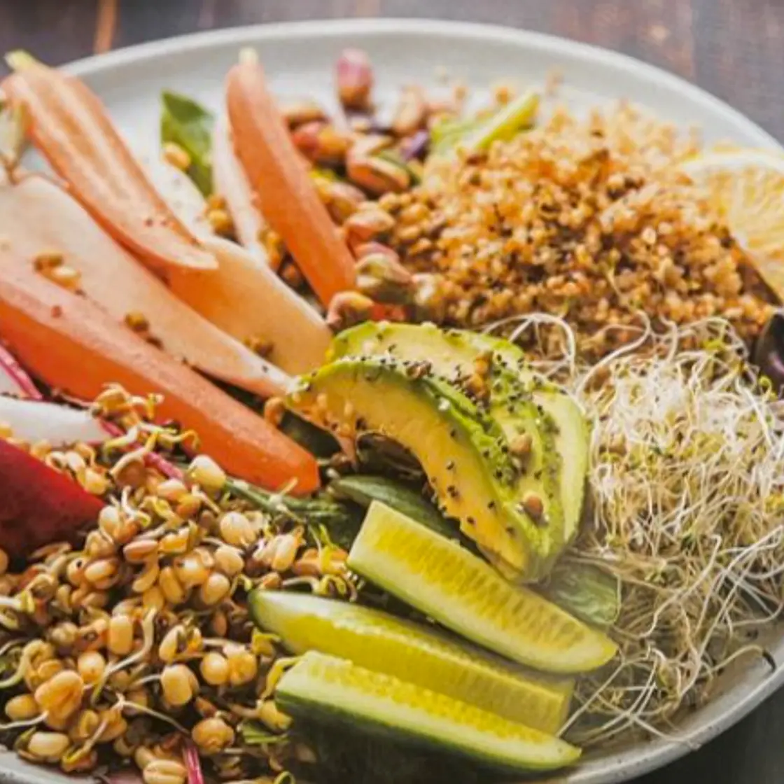 Savory Salad with Savory Vinaigrette