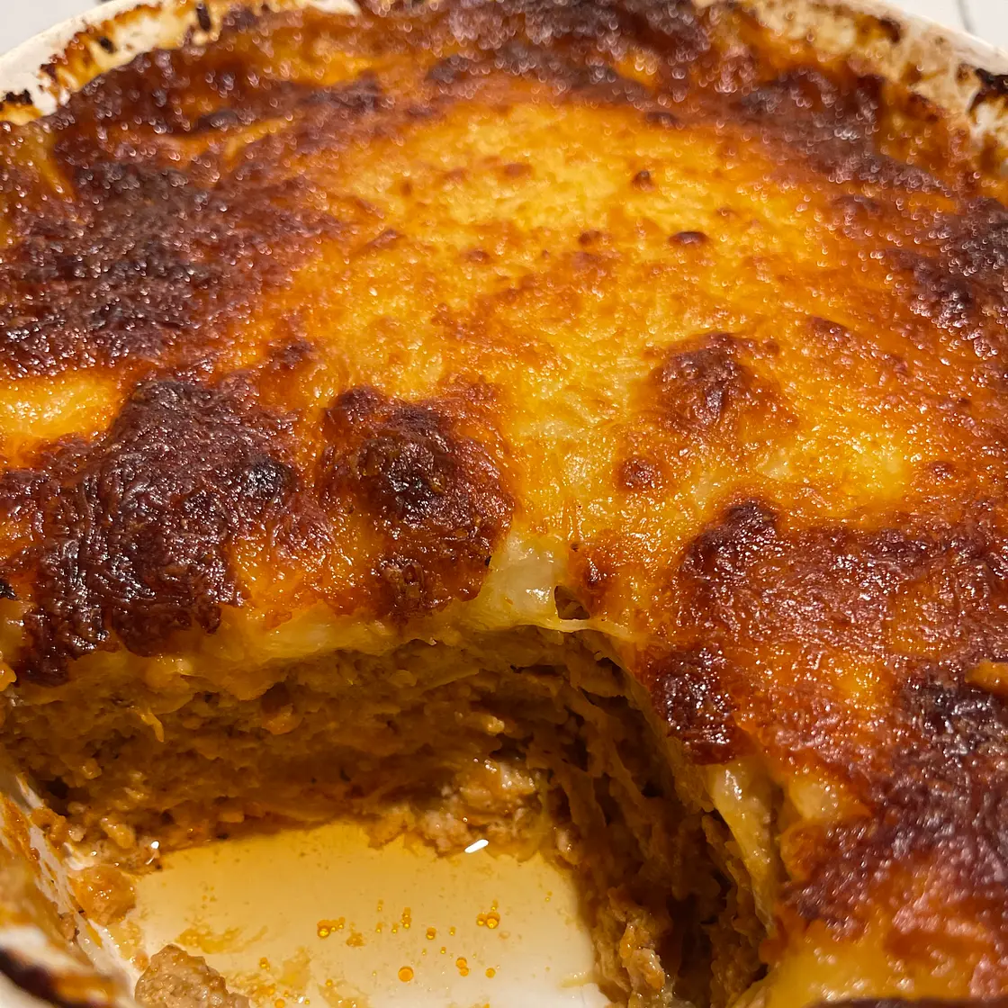 Cheesy Spaghetti Squash Bake