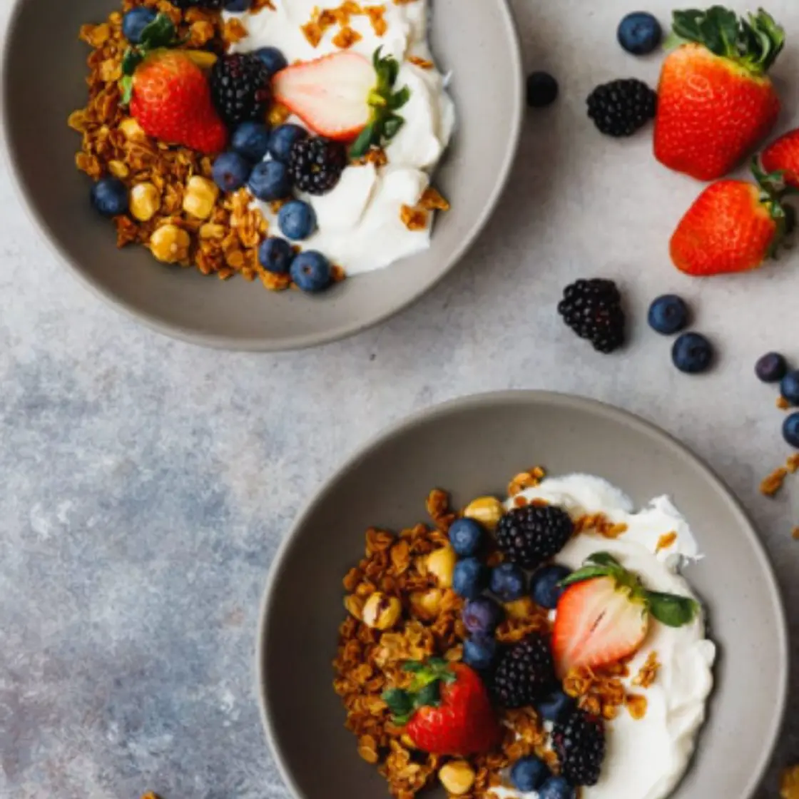 Berries and Yogurt with Toasted Muesli (Dr. Masley p. 165)