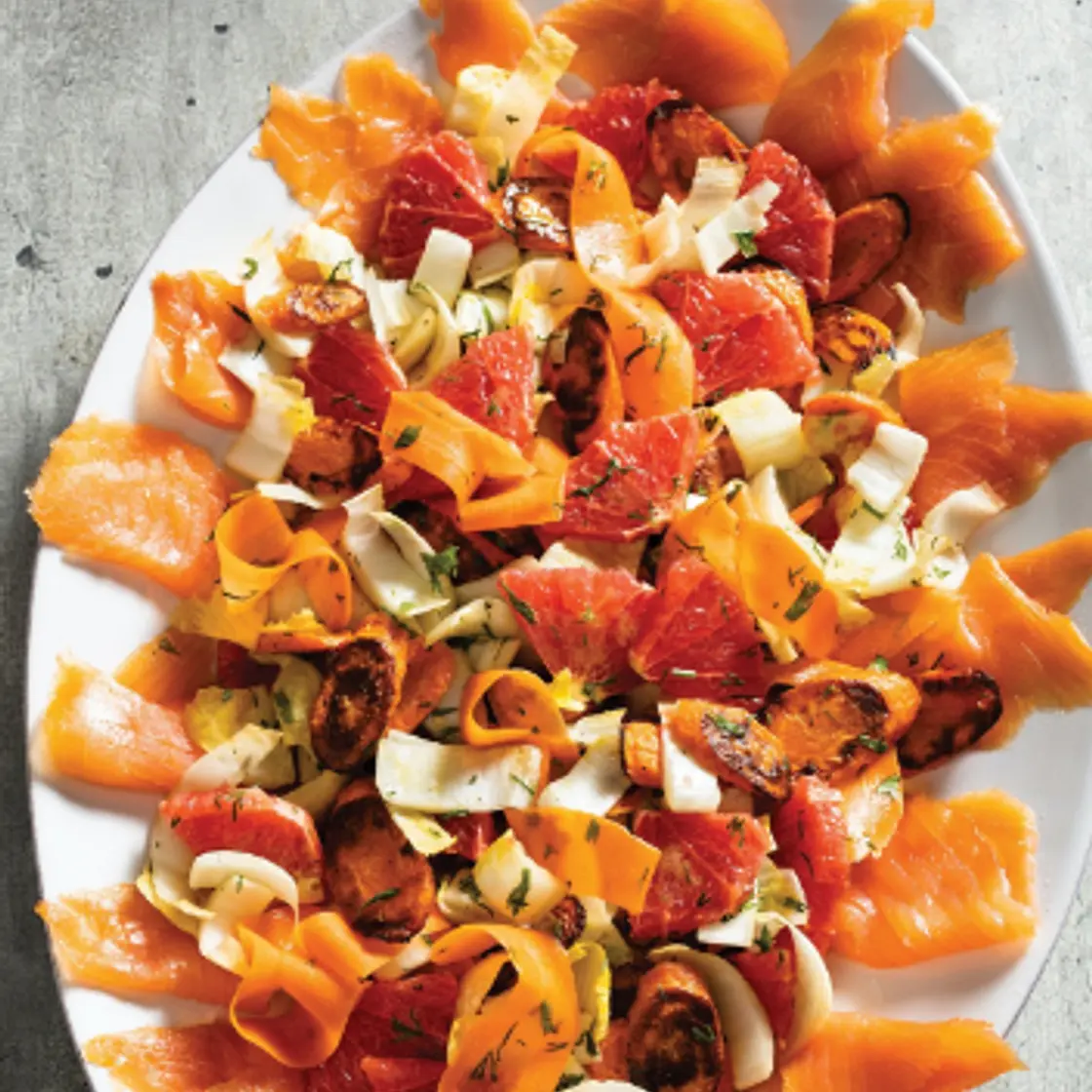 Carrot and Smoked Salmon Salad