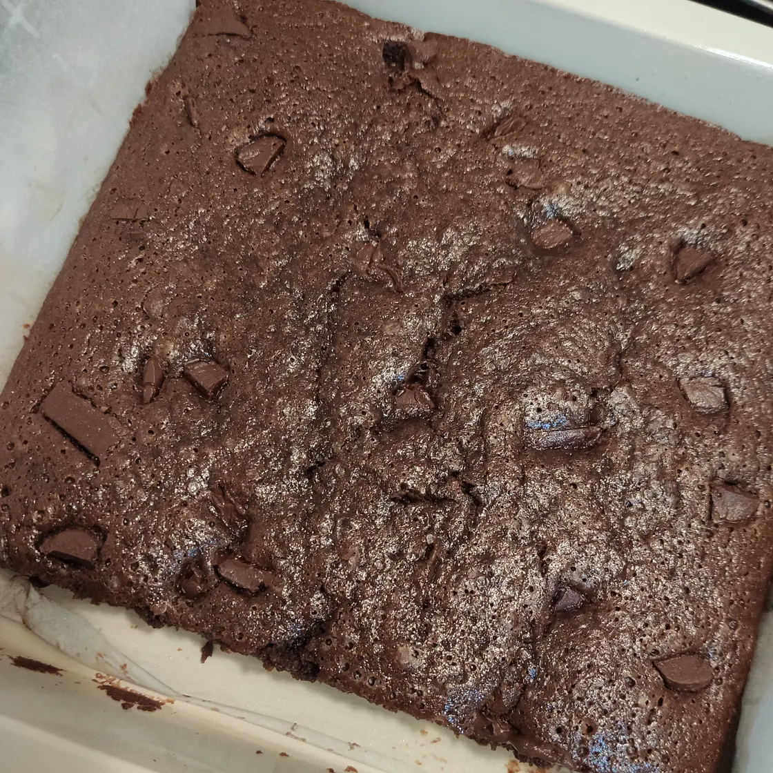 Gooey Almond Chocolate Banana Brownies