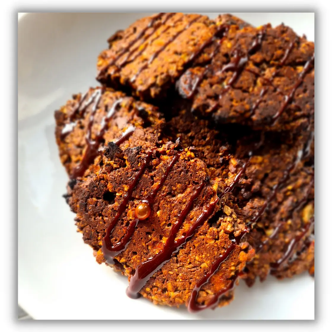 Chocolate protein oat cookies