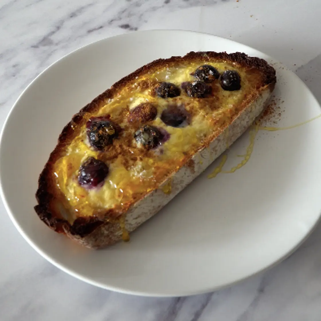 Blueberry Custard Sourdough