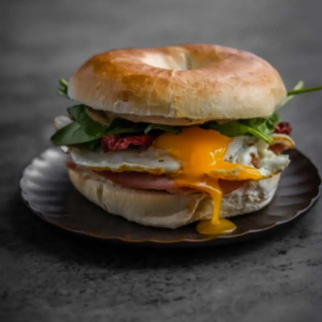 Bagel bacon (1 pers)