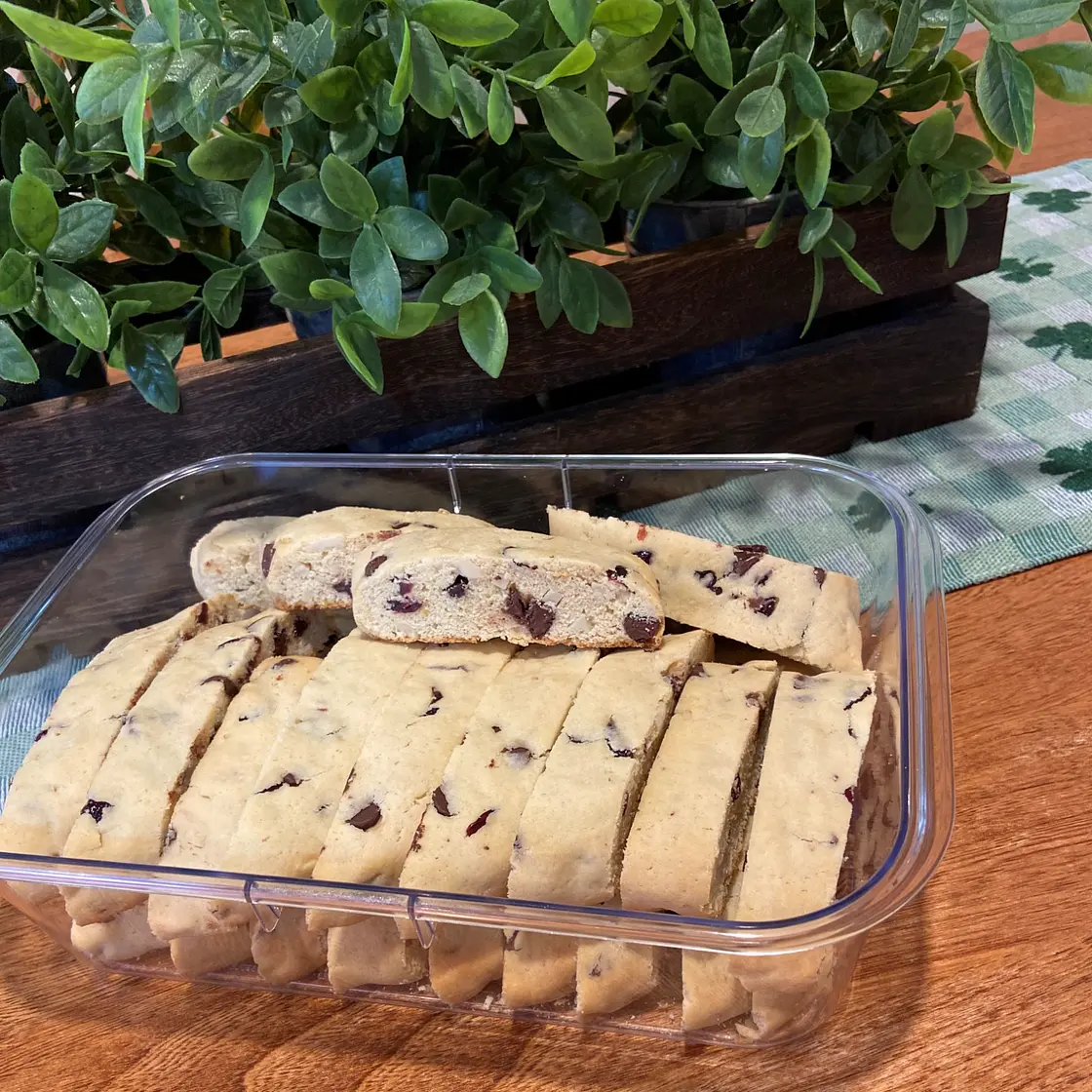 Chocolate Chip, Cranberry, Almond Biscotti