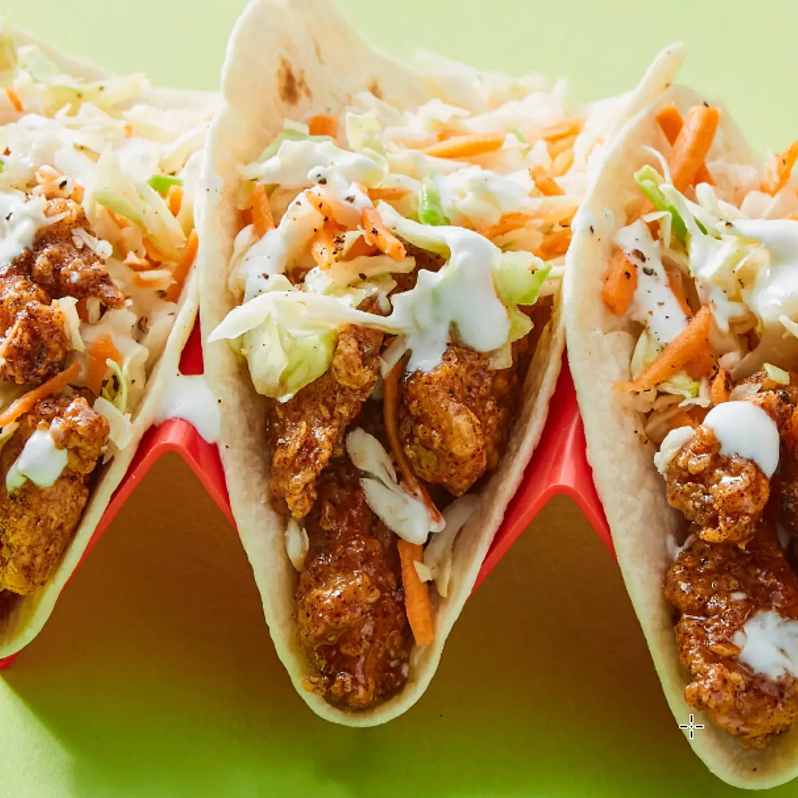 Honey Chipotle Fried Chicken Tacos
