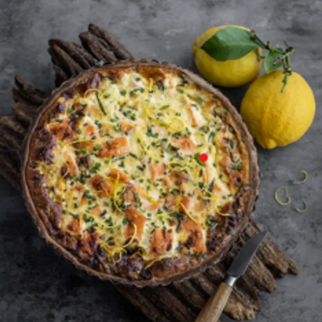 Quiche saumon poireaux