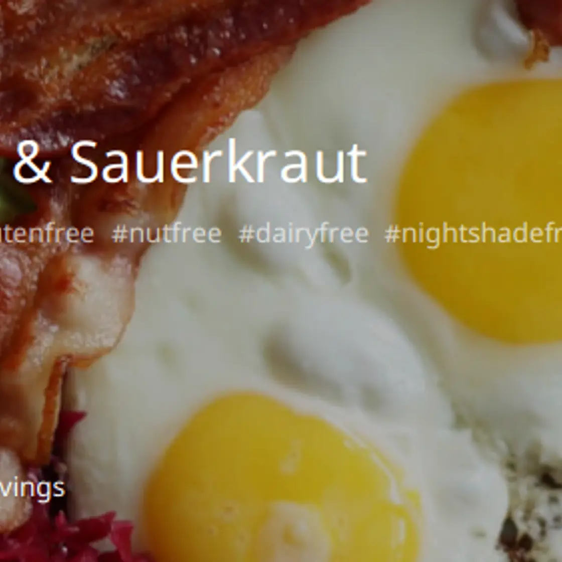 Bacon, Eggs, Avocado & Sauerkraut