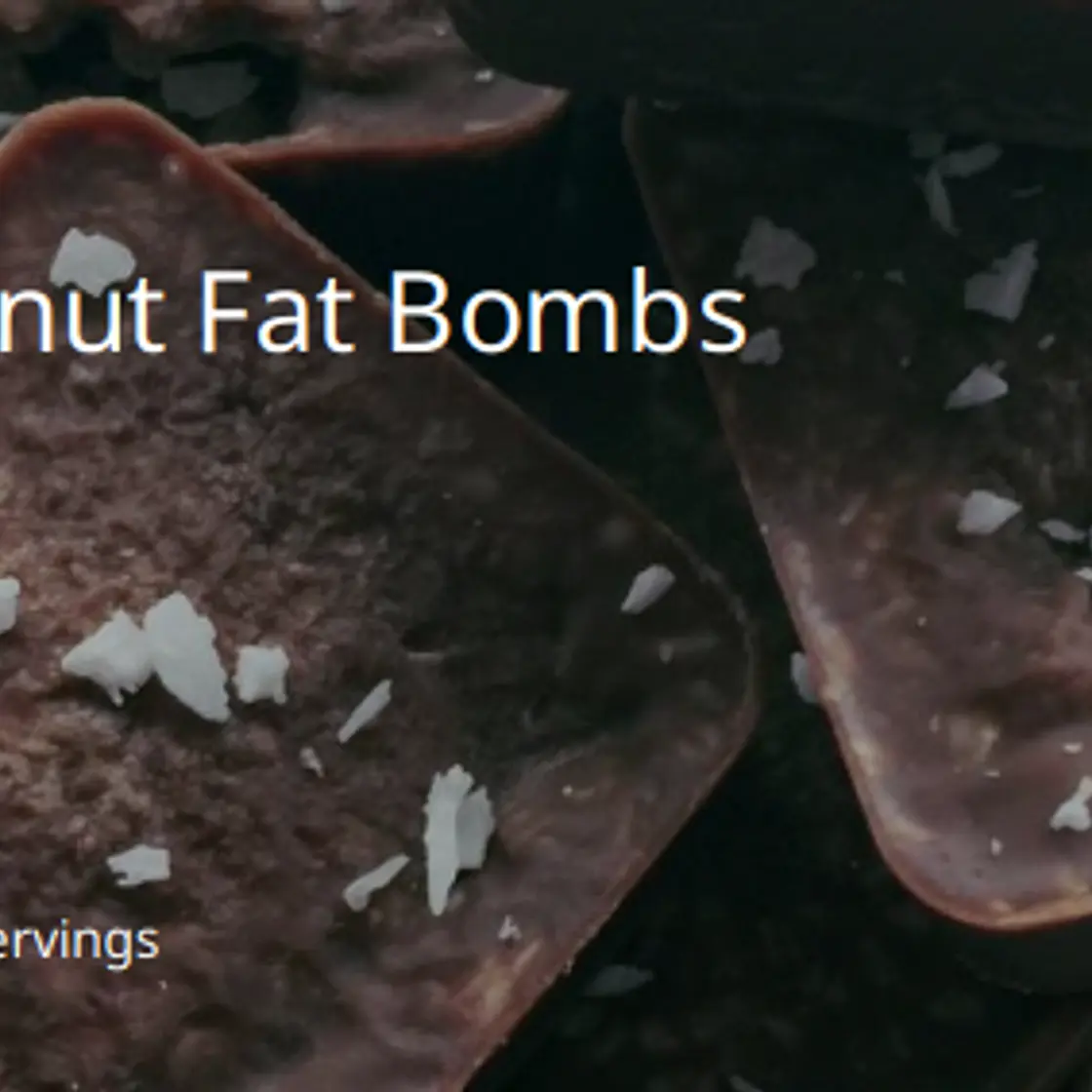 Nutty Chocolate Coconut Fat Bombs
