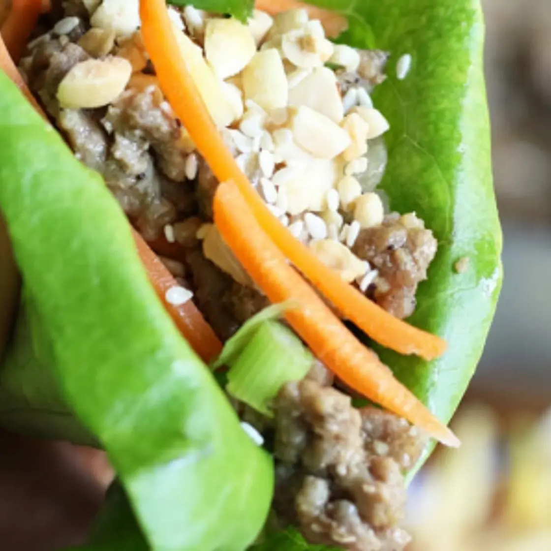 Asian Turkey Lettuce Wraps