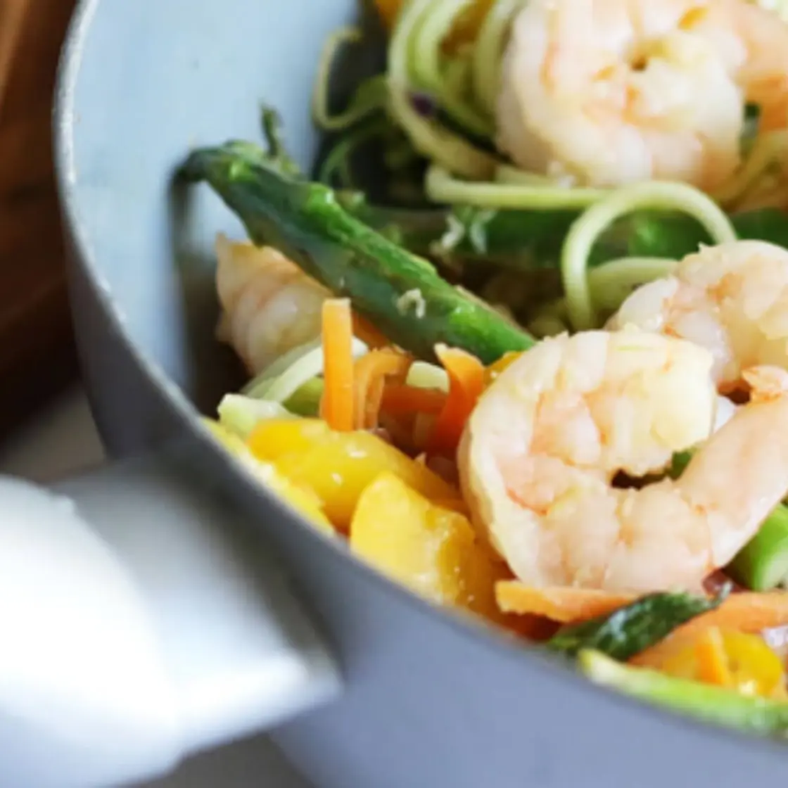 Shrimp Zoodle Stir Fry