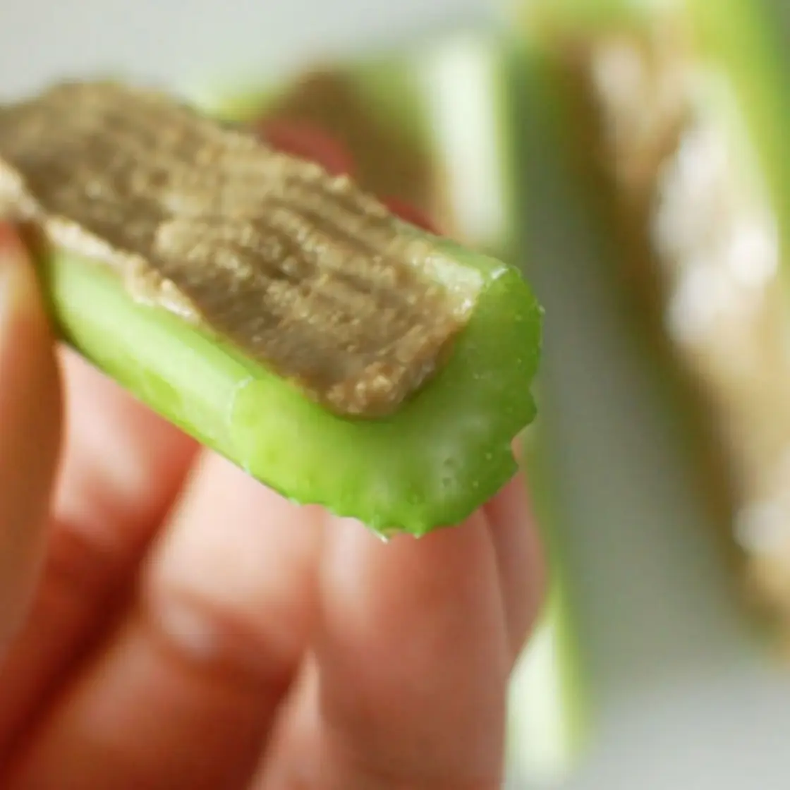 Celery with Sunflower Seed Butter